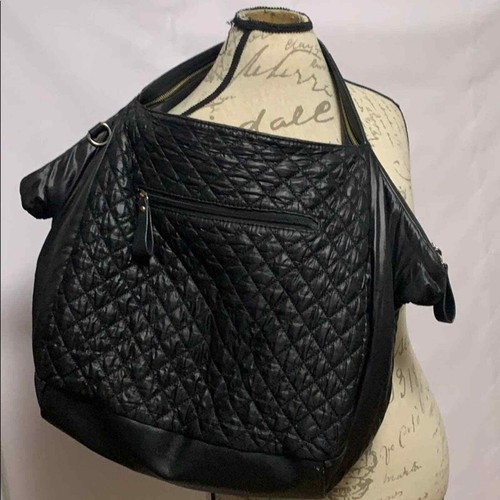 SONDRA ROBERTS SQUARED QUILTED BLACK BAG - Bild 3 von 10