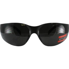 Rider Wrap Around Safety Glasses Super Dark Shatterproof Lens by Global Vision