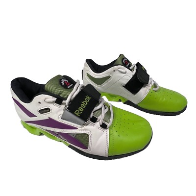 Reebok Crossfit Lifters Women's Green Training Gym Workout Squat Shoes  J96714