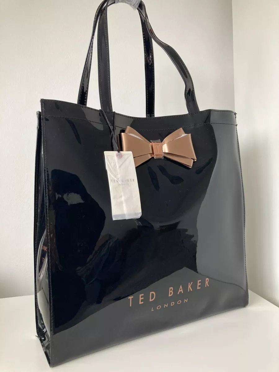 Ted Baker Women's Icon Bow Tote Bag in Black & Rose Gold. Shopping,  Designer - $133 - From Brittny