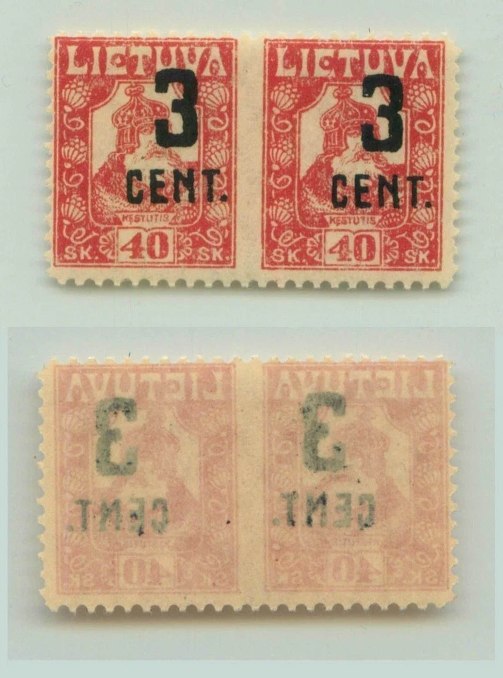 Lituania 1922 SC 145a MNH falta perf. f3116 Foto 2 de 2