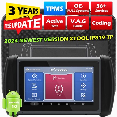 XTOOL IP819TP Full Diagnostic Bidirectional Scan Key Programming TPMS Tool 