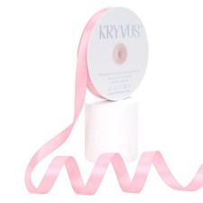 Double Faced Pink Satin Ribbon 5/8 Inch X 50 Yards Polyester Ribbon for Gift ...