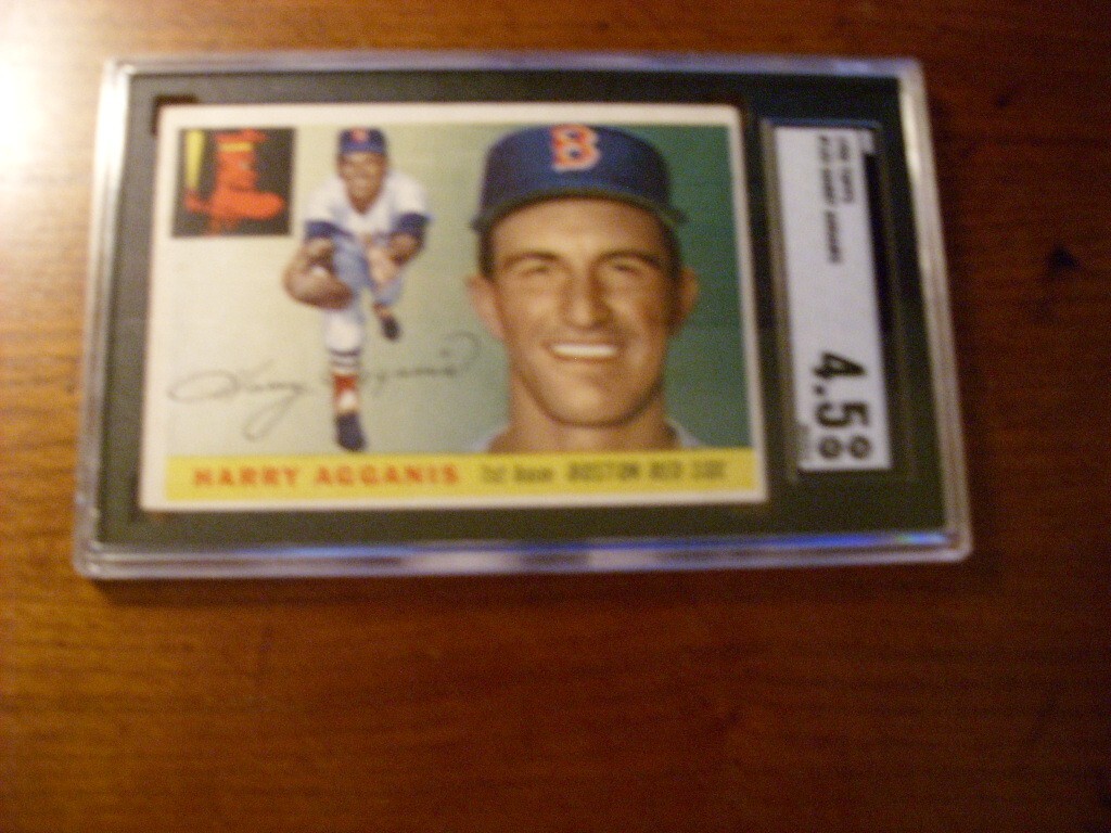 HARRY AGGANIS 1955 TOPPS #152 GRADED BY SGC VG-EX+ 4.5!!!!