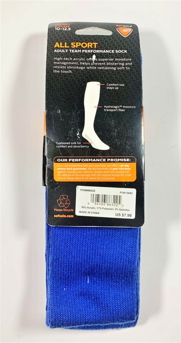 と Sof Sole All Sport Adult Team Sock (2 pair) Men's size 10-12.5