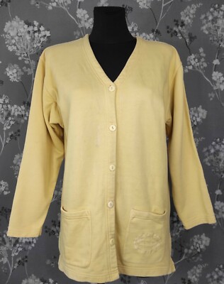 VINTAGE 80'S FLEECE CARDIGAN BY PASSPORT. GRÖSSE S