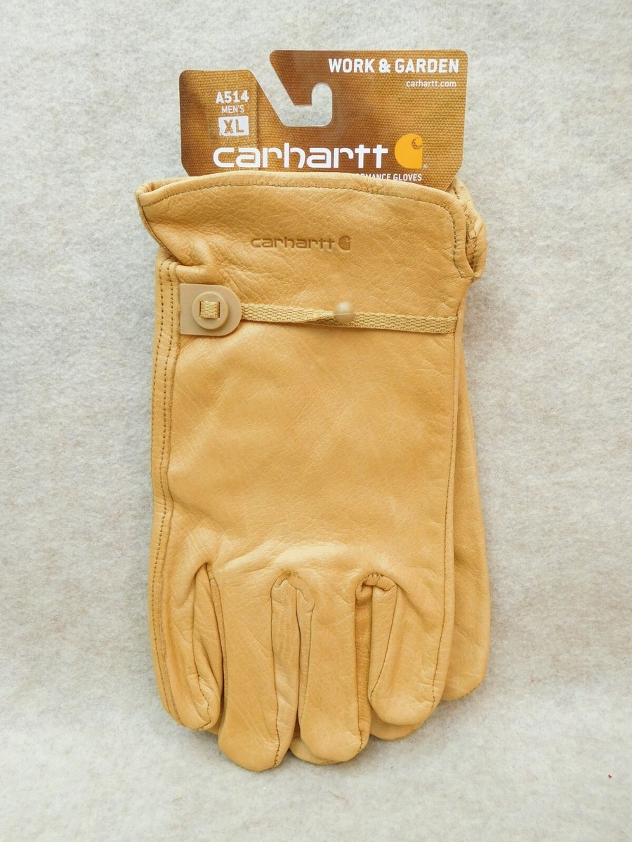 carhartt leather driver glove brown xl