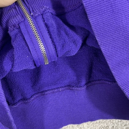 Vintage Aeropostale Sweatshirt Youth XL Purple Full Zip Y2K Mock Neck Preppy 90s - Picture 14 of 14