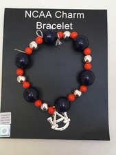Auburn Tigers Charm Bracelet Stretch NCAA Final Four Basketball Football NIB