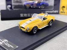 FW 1:64 Yellow Shelby 427 COBRA Convertible Sports Model Diecast Metal Car