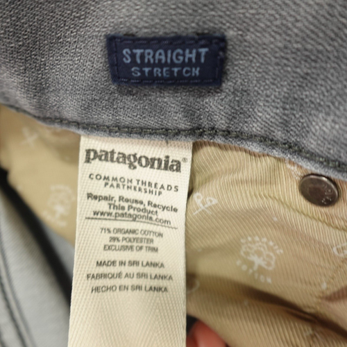 Patagonia Iron Clad Pants Men 32x30 Act 30x29 Straight Leg Stretch 5-Pocket Gray - Picture 8 of 17
