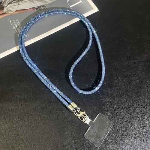 Rhinestone Phone Lanyard Mobile Phone Pendant Mobile Phone Strap Crossbody Chain - Photo 5 sur 24
