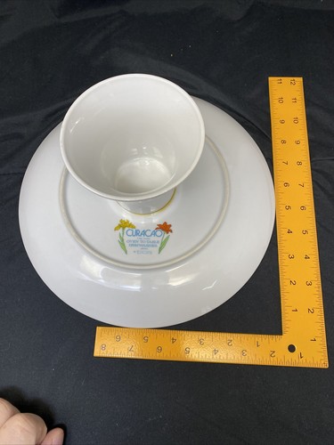 Toscany Japan CURACAO Floral Cake Plate - Picture 7 of 7