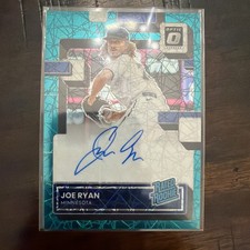2022 Donruss Optic Joe Ryan Rated Rookie Blue Laser On Card Auto 28/49