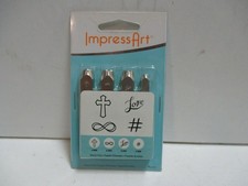 ImpressArt Stamp Pack - Cross, Love, Infinity, Hashtag