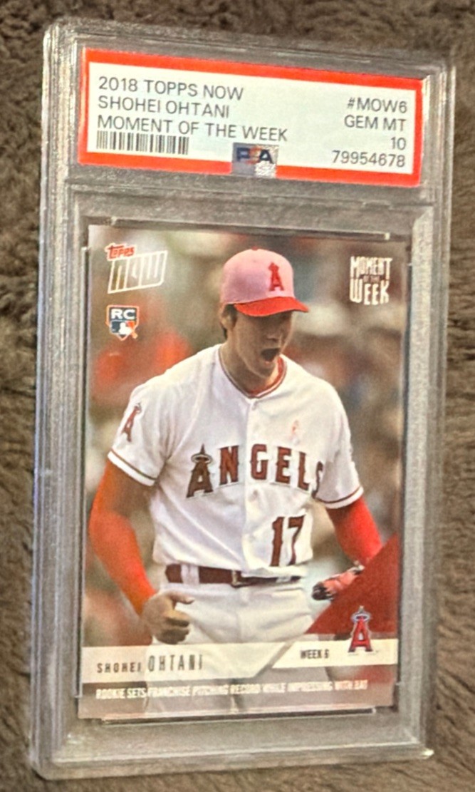 Shohei Ohtani 2018 Topps Now #MOW-6 Moment of the Week (Print Run 