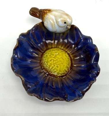 Ceramic Creative Birds Flower Soap Dish Tray Multifunctional