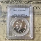 1991-S Kennedy Half Dollar Silver 50C PCGS PR70 DCAM Proof San Francisco