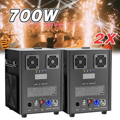 2PCS Cold Spark Machine 700W Stage Effect DMX Firework Wedding 6.6-9.8ft