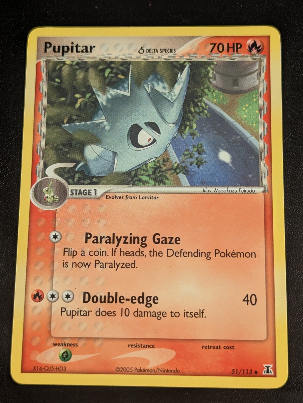 Pupitar 51/113 NM – Pokémon EX Delta Species 2005 Uncommon Card
