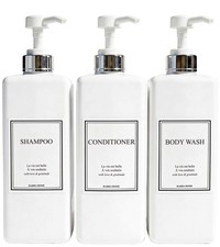 Shampoo and Conditioner Dispenser - Modern Design Large 27oz Shower Soap Disp...