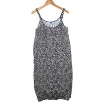New Old Navy Maternity Sleeveless Polka Dot Dress size Small Black/White