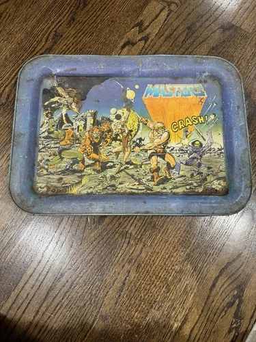 Vintage Mattel 1982 Masters Of The Universe He-Man Metal TV Tray Cartoon