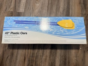 Intex Set of 48" Paddles Plastic Ribbed French Oars for Inflatable Boat (Pair)