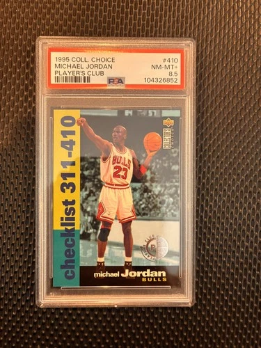 1995-96 Collector's Choice Player's Club #410 Michael Jordan PSA 8.5 Graded Card