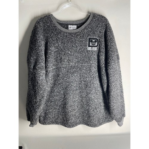Walt Disney World Parks Grey Fuzzy Sherpa Spirit Jersey M Fleece Oversized - 第 1/5 張圖片