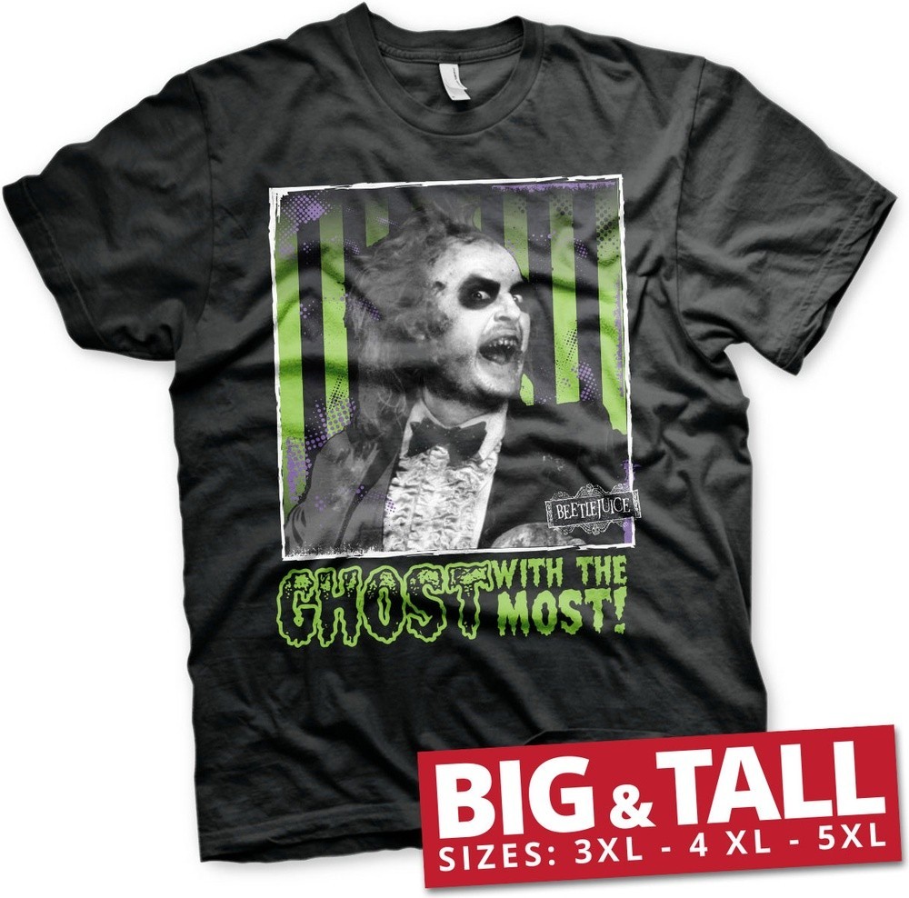 Beetlejuice Ghost With The Most Big - Tall T-Shirt Black