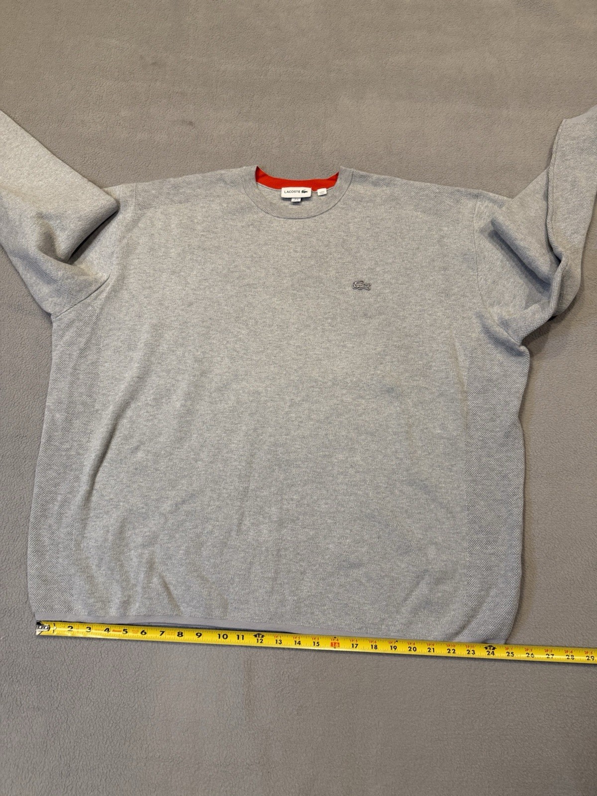 Lacoste Pullover Knit Sweater Alligator Crew Neck Cotton Blend Mens Size 4XL thumbnail 5