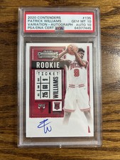 2020 Panini Contenders Patrick Williams Variation Auto Rookie Ticket PSA 10/10!!