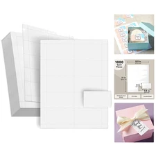 Bulk Blank Business Cards, 1000 Sheets, Perfect for Inkjet & Laser Printers