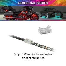 Xk Glow 4pin Quick Connector- Strip To Wire Xkchrome Compact Design Xk-4p-cnt-sw