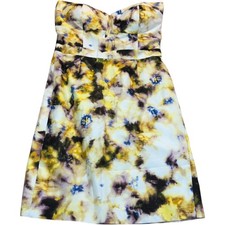 NEW J. Crew Women Size 6 Abstract Tie-Dye Strapless Sweetheart Fit& Flare Dress