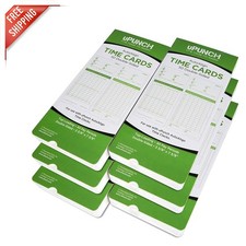 300 Upunch Time Cards for HN3000 Clocks - Durable Efficient Payroll Solution
