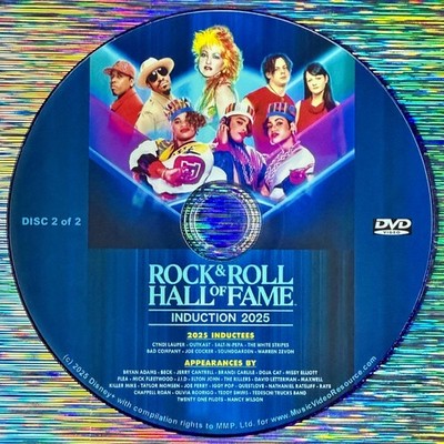 2025 ROCK & ROLL HALL OF FAME CEREMONY 2 DVD Set Soundgarden Cyndi