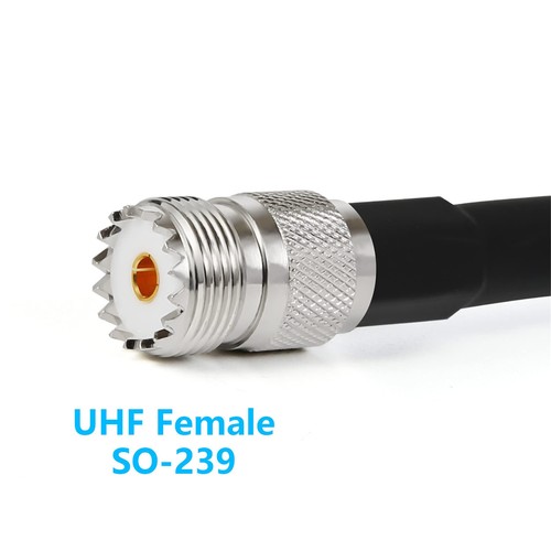 WIZACE 10 ft PL259 to SO239 S-MR400 Extension Cable (50 Ohm), UHF Male to Fem... - Picture 3 of 8