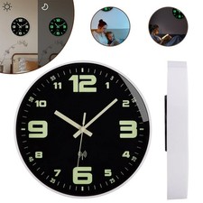 Leuchtend Wanduhr Ohne Lautlo 30cm Quarz Modern Groß Batterie Betriebene Wanduhr