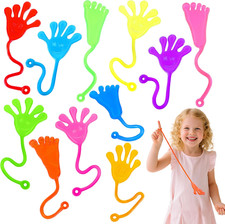 Large 30-Pack Sticky Hands  Feet Toys, Bulk Kids Party Favors, Classroom Prizes