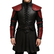 Medieval Leather Armor Suit Larp Cosplay armor Set Leather Knight Viking Armor