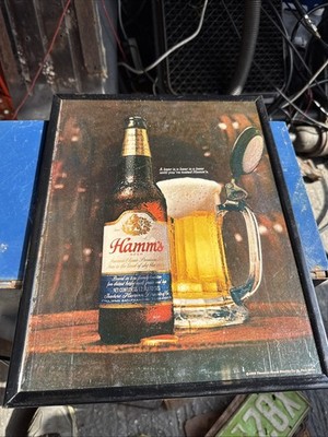 Vintage American Hamms Bier 1969 Werbeplakat