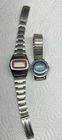 Timex Digital Watch Lot Vintage 2 Pc SSQ/red Untested Parts Repair