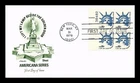 US COVER STATUE OF LIBERTY AMERICANA SERIES FDC PLATE BLOCK ARTMASTER