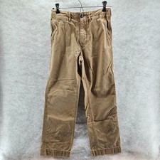 Gap Kids Khaki Chino Pants Straight Leg Elastic Waist Adjustable Size 12