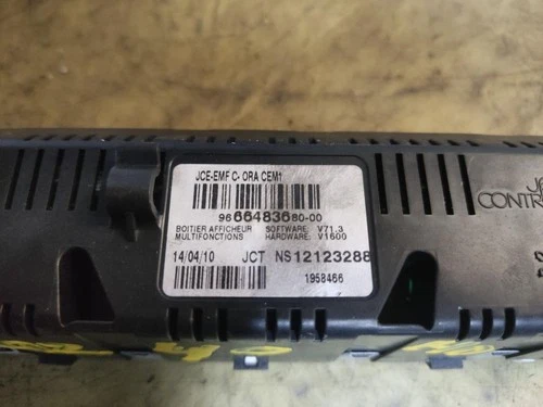 9666483680 Pantalla Multifuncion para PEUGEOT 3008 Premium 2010 1233115 - Bild 3 von 10
