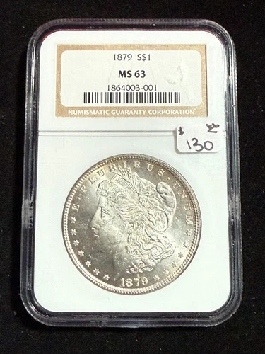 1879 MORGAN DOLLAR NGC MS 63
