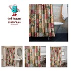 Luxury 100% Cotton Shower Curtain 72x72 - Light-Filtering Floral Style