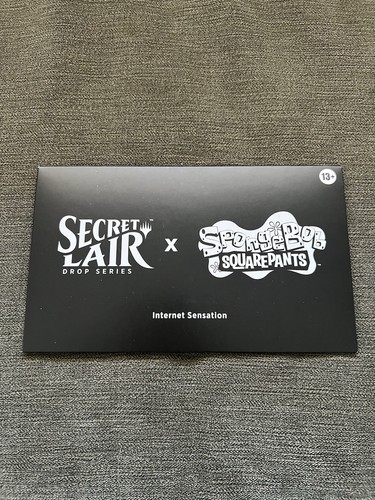 Magic The Gathering - Secret Lair X Bob L'éponge : Internet Sensation (Foil) - Cartes Collector édition Spéciale - 2